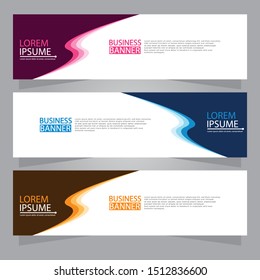 Vector abstract design web banner template. Web Design Elements - Header Design. Abstract geometric web banner background.Modern design vector illustration.