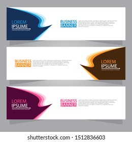 Vector abstract design web banner template. Web Design Elements - Header Design. Abstract geometric web banner background.Modern design vector illustration.