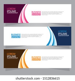 Vector abstract design web banner template. Web Design Elements - Header Design. Abstract geometric web banner background.Modern design vector illustration.