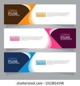Vector abstract design web banner template. Web Design Elements - Header Design. Abstract geometric web banner background.Modern design vector illustration.