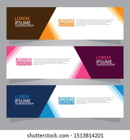 Vector abstract design web banner template. Web Design Elements - Header Design. Abstract geometric web banner background.Modern design vector illustration.