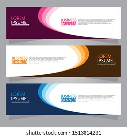 Vector abstract design web banner template. Web Design Elements - Header Design. Abstract geometric web banner background.Modern design vector illustration.