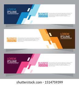 Vector abstract design web banner template. Web Design Elements - Header Design. Abstract geometric web banner background.Modern design vector illustration.