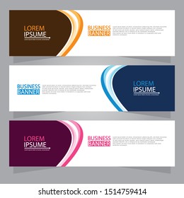 Vector abstract design web banner template. Web Design Elements - Header Design. Abstract geometric web banner background.Modern design vector illustration.