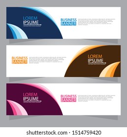 Vector abstract design web banner template. Web Design Elements - Header Design. Abstract geometric web banner background.Modern design vector illustration.