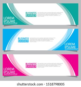 Vector abstract design web banner template. Web Design Elements - Header Design. Abstract geometric web banner template on grey background.Modern banner.