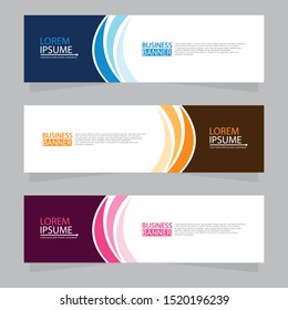 Vector abstract design web banner template. Web Design Elements - Header Design. Abstract geometric web banner template on grey background.Modern banner.