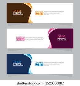Vector abstract design web banner template. Web Design Elements - Header Design. Abstract geometric web banner template on grey background.Modern banner.