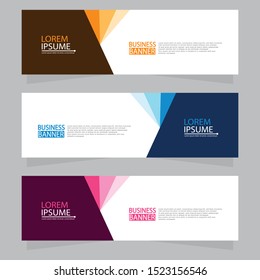 Vector abstract design web banner template. Web Design Elements - Header Design. Abstract geometric web banner template on grey background.Modern banner.