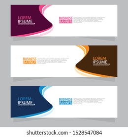Vector abstract design web banner template. Web Design Elements - Header Design. Abstract geometric web banner template on grey background.Modern banner.