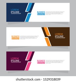 Vector abstract design web banner template. Web Design Elements - Header Design. Abstract geometric web banner template on grey background.Modern banner.