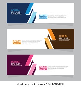 Vector abstract design web banner template. Web Design Elements - Header Design. Abstract geometric web banner template on grey background.Modern banner.