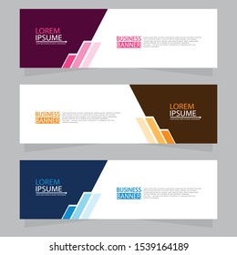 Vector abstract design web banner template. Web Design Elements - Header Design. Abstract geometric web banner template on grey background.Modern banner.