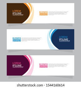 Vector abstract design web banner template. Web Design Elements - Header Design. Abstract geometric web banner template on grey background.Modern banner.