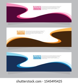 Vector abstract design web banner template. Web Design Elements - Header Design. Abstract geometric web banner template on grey background.Modern banner.