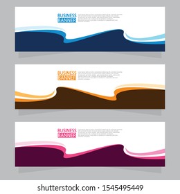 Vector abstract design web banner template. Web Design Elements - Header Design. Abstract geometric web banner template on grey background.Modern banner.