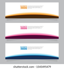 Vector abstract design web banner template. Web Design Elements - Header Design. Abstract geometric web banner template on grey background.Modern banner.