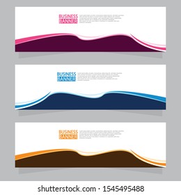 Vector abstract design web banner template. Web Design Elements - Header Design. Abstract geometric web banner template on grey background.Modern banner.