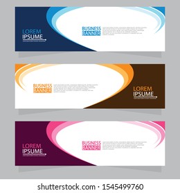 Vector abstract design web banner template. Web Design Elements - Header Design. Abstract geometric web banner template on grey background.Modern banner.