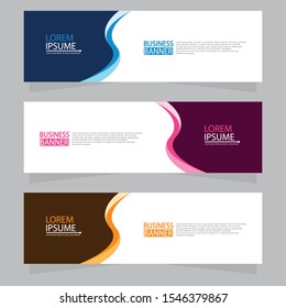 Vector abstract design web banner template. Web Design Elements - Header Design. Abstract geometric web banner template on grey background.Modern banner.