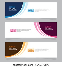 Vector abstract design web banner template. Web Design Elements - Header Design. Abstract geometric web banner template on grey background.Modern banner.