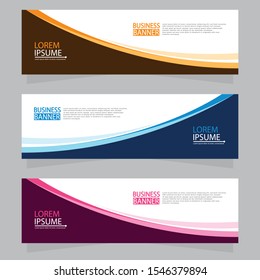 Vector abstract design web banner template. Web Design Elements - Header Design. Abstract geometric web banner template on grey background.Modern banner.