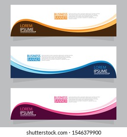 Vector abstract design web banner template. Web Design Elements - Header Design. Abstract geometric web banner template on grey background.Modern banner.