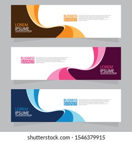 Vector abstract design web banner template. Web Design Elements - Header Design. Abstract geometric web banner template on grey background.Modern banner.