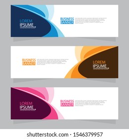 Vector abstract design web banner template. Web Design Elements - Header Design. Abstract geometric web banner template on grey background.Modern banner.