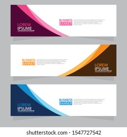 Vector abstract design web banner template. Web Design Elements - Header Design. Abstract geometric web banner template on grey background.Modern banner.