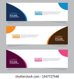 Vector abstract design web banner template. Web Design Elements - Header Design. Abstract geometric web banner template on grey background.Modern banner.