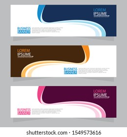 Vector abstract design web banner template. Web Design Elements - Header Design. Abstract geometric web banner template on grey background.Modern banner.