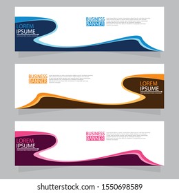 Vector abstract design web banner template. Web Design Elements - Header Design. Abstract geometric web banner template on grey background.Modern banner.