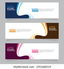 Vector abstract design web banner template. Web Design Elements - Header Design. Abstract geometric web banner template on grey background.Modern banner.