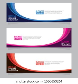 Vector abstract design web banner template. Web Design Elements - Header Design. Abstract geometric web banner template on grey background.Modern banner.