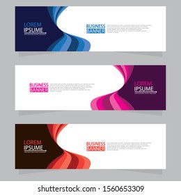Vector abstract design web banner template. Web Design Elements - Header Design. Abstract geometric web banner template on grey background.Modern banner.
