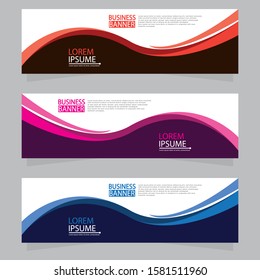 Vector abstract design web banner template. Web Design Elements - Header Design. Abstract geometric web banner template on grey background.Modern banner.