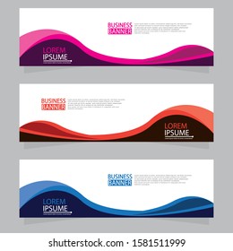Vector abstract design web banner template. Web Design Elements - Header Design. Abstract geometric web banner template on grey background.Modern banner.