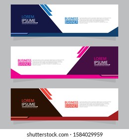 Vector abstract design web banner template. Web Design Elements - Header Design. Abstract geometric web banner template on grey background.Modern banner.