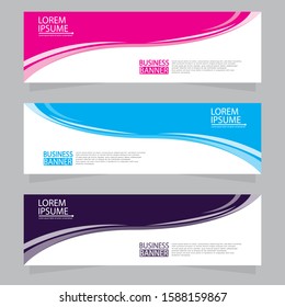 Vector abstract design web banner template.Abstract geometric web banner template on grey background.Modern banner.