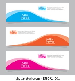 Vector abstract design web banner template. Web Design Elements - Header Design. Abstract geometric web banner template on grey background.Modern banner.