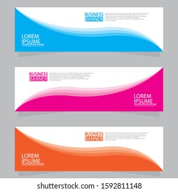 Vector abstract design web banner template. Web Design Elements - Header Design. Abstract geometric web banner template on grey background.Modern banner.