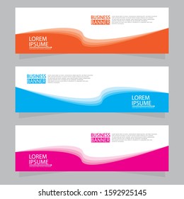 Vector abstract design web banner template. Web Design Elements - Header Design. Abstract geometric web banner template on grey background.Modern banner.