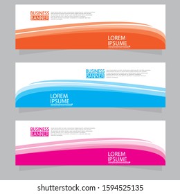 Vector abstract design web banner template. Web Design Elements - Header Design. Abstract geometric web banner template on grey background.Modern banner.