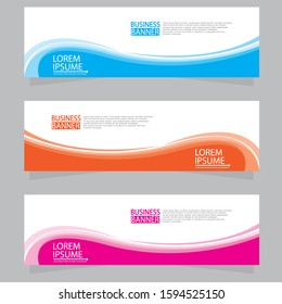Vector abstract design web banner template. Web Design Elements - Header Design. Abstract geometric web banner template on grey background.Modern banner.