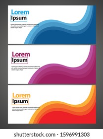 Vector abstract design web banner template. Web Design Elements - Header Design. Abstract geometric web banner background.Modern design vector illustration.