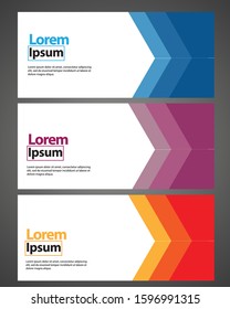 Vector abstract design web banner template. Web Design Elements - Header Design. Abstract geometric web banner background.Modern design vector illustration.
