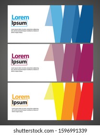 Vector abstract design web banner template. Web Design Elements - Header Design. Abstract geometric web banner background.Modern design vector illustration.