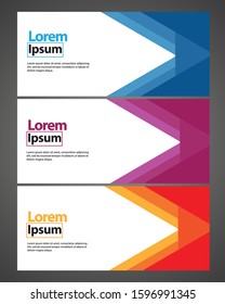 Vector abstract design web banner template. Web Design Elements - Header Design. Abstract geometric web banner background.Modern design vector illustration.