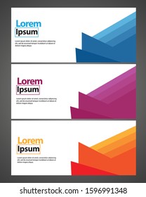 Vector abstract design web banner template. Web Design Elements - Header Design. Abstract geometric web banner background.Modern design vector illustration.